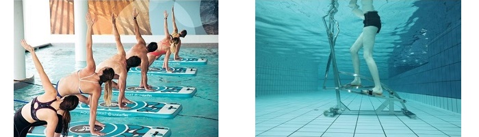 Pratiquer aquafitness avec notre gamme dʼaquabikes que nous avons disponibles pour vous Aquafitness