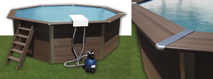 Piscine en bois Composite, la dernière génération avec des finitions en bois Piscine en Bois Composite