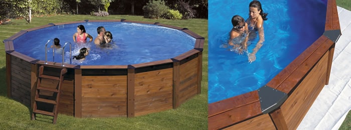 Piscine en Bois Island en bois avec des finitions de qualité Piscine en Bois Island