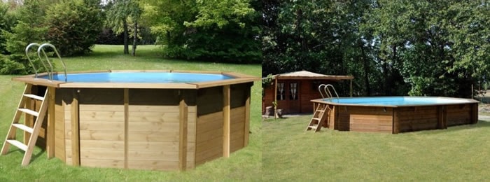 Piscine en Bois Sunbay, avec structure en bois Piscine en Bois Sunbay