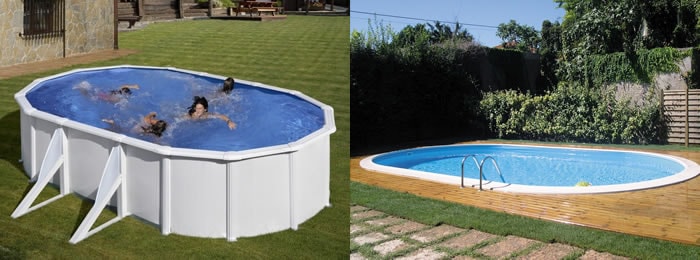 Piscine extérieur, profitant du beau temps pour profiter de l`eau Piscine Extérieur