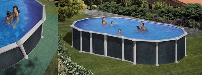 Piscine Gre Creta, sans contreforts souligne le style Piscine Gre Creta