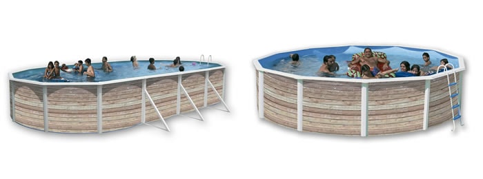 Piscine Toi Pinus, finition décorative en bois Piscine Toi Pinus
