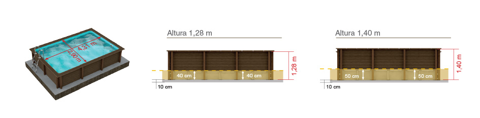 Piscine Naturalis Rectangulaire 467x324 cm
