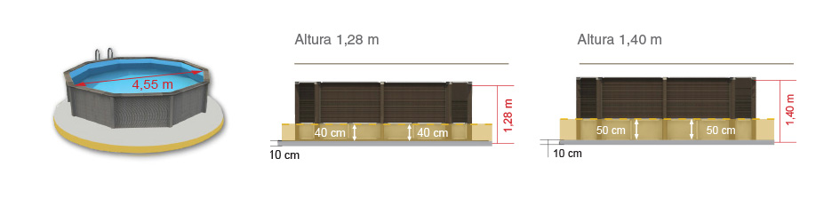 Piscine Naturalis Décagonale 493x472 cm