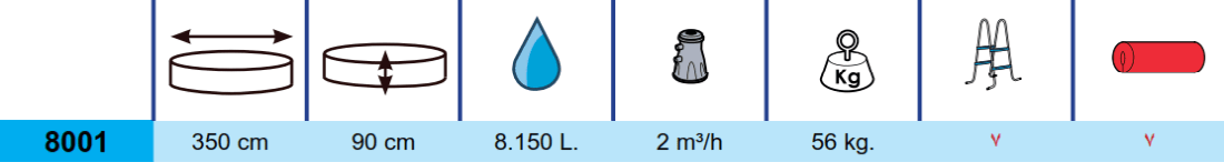 Piscine Toi Foam 350x90 8001