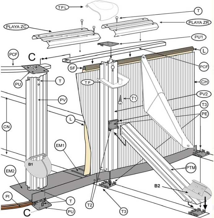 Pièces de rechange Piscines Ovales Imitation Rotin avec Contreforts de 132 cm