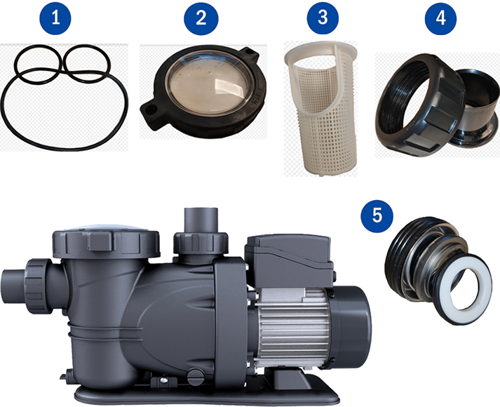 Pièces détachées de la Pompe Premium de Gre PP101 PP151 PP201