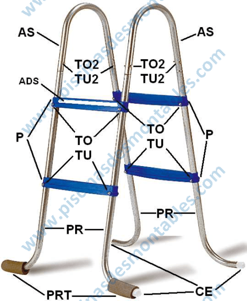 Pièces Détachées de l'Échelle galvanisée Toi 4839